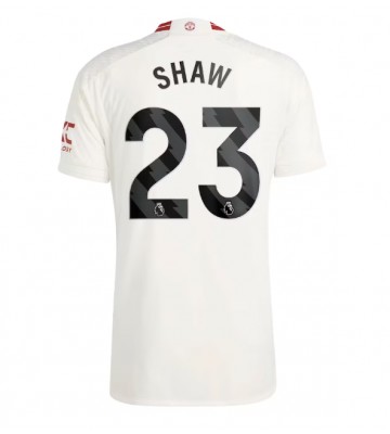 Manchester United Luke Shaw #23 Tercera Equipación 2023-24 Manga Corta